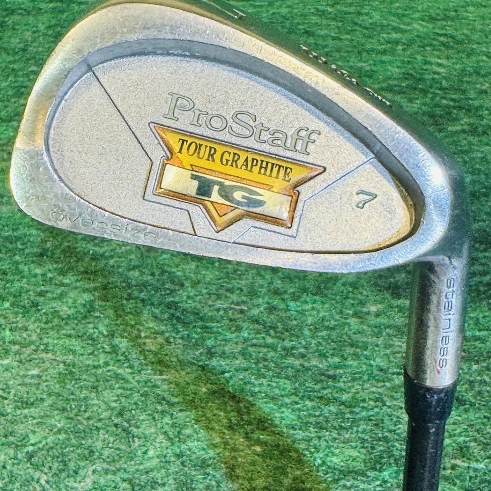 Wilson ProStaff Tour TG 7 Iron Mens RH Graphite 37.5 In Silver Golf Club